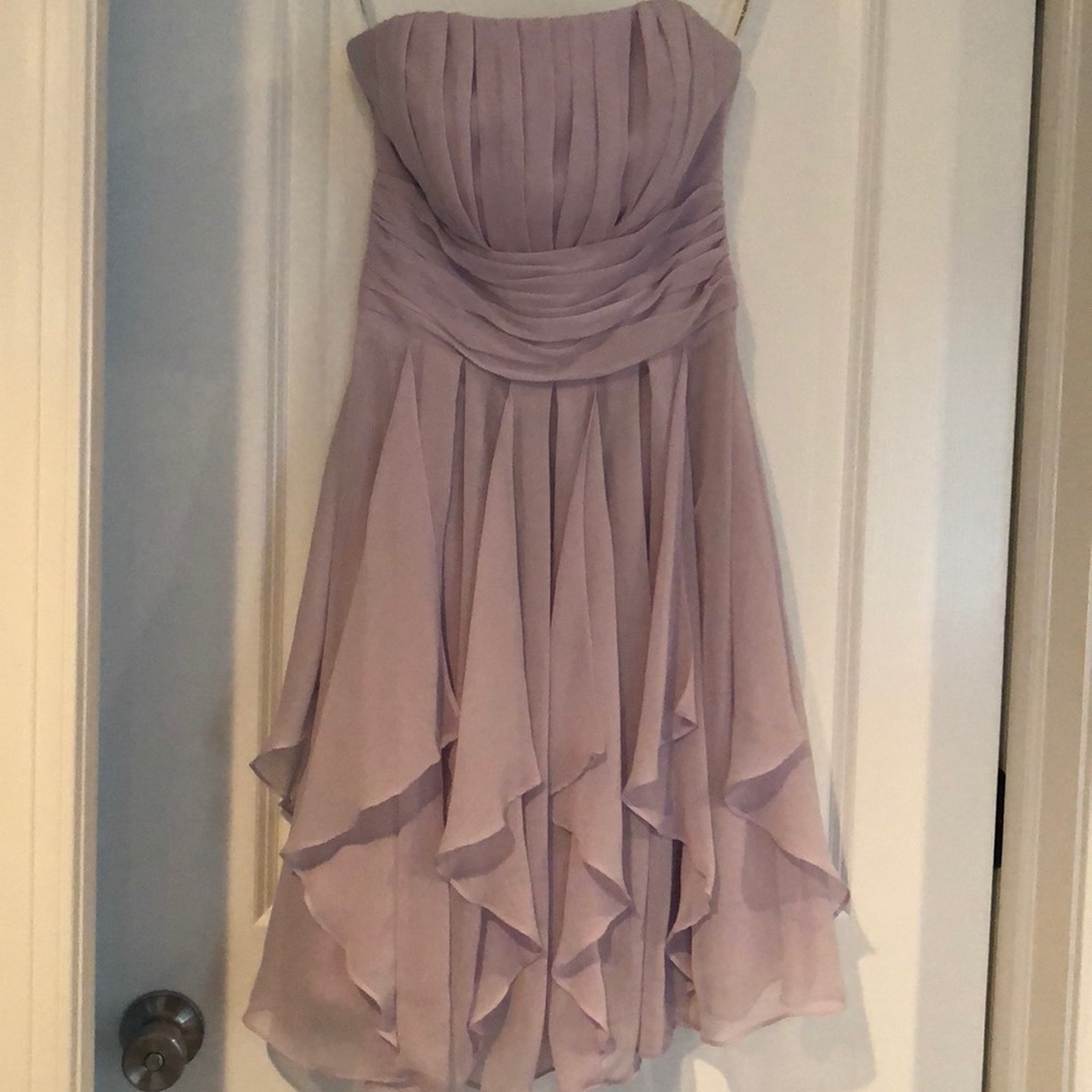 David's bridal strapless F14169 Bridesmaid Dress